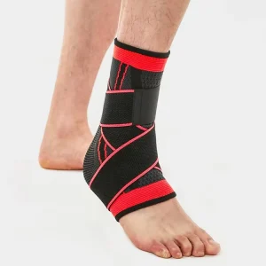 Adjustable Sports Compression Ankle Brace Protector Running Soccer Basketball Gym Bandage Strap Ankle Brace Support