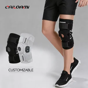Adjustable Steel Spring Knee Brace Neoprene Spandex Anti Collision Knee Protector for Sports Custom Logo