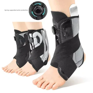 Adjustable Strap Ankle Support Brace Stabilizer With Protection Winter Use Compression Support For Unisex