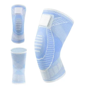 Adjustable Strap Compression Knee Brace Outdoor Running Sports Knee Sleeve Soft Material for Pain Relief and Protection