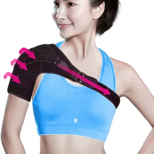 Adjustable Strap Neoprene Shoulder Protection Brace Breathable Posture Correction Exercises Pads with Shoulder Guard