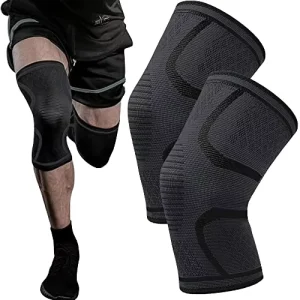 Adjustable Thin Knee Compression Sleeve Support Soft Protective Brace for Men and Women