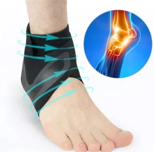 Adjustable Ultrathin Ankle Brace with Elastic Sprain Foot Breathable Support for Plantar Fasciitis for Running Basketball