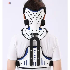 Adjustable Unisex PP Polypropylene Head Neck Chest Support Fixed Cervical Brace Orthosis Protector