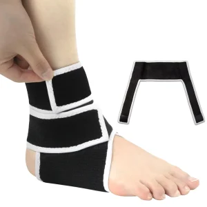 Adjustable Wrap Ankle Stabilizer Brace Ankle Foot Orthosis Brace Compression Ankle Brace for Foot Pain Plantar Fasciitis