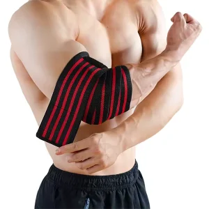 Adjustable Wrap Weightlifting Elbow Bandage Compression Support Brace for Squat Bench Press Gym Training Men Elbow Protector