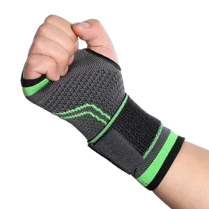 Adjustable Wrist Brace Support Palm Guard Wrist Bandage Knitted Protector for Tendonitis Arthritis Pain Relief Unisex M L XL