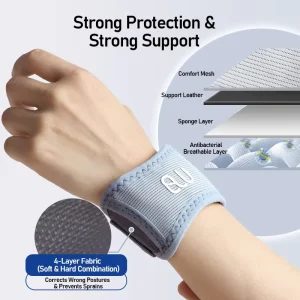 Adjustable Wrist Guard Breathable Polyester Fabric Side Pain Relief Ligament Protection Wrist Support