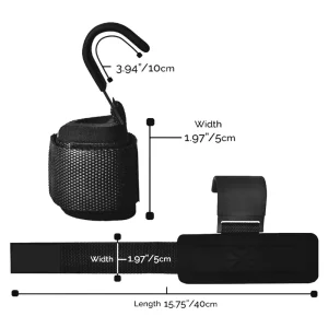 Adjustable Wrist Support Hooks for Pull-Ups and Heavy Deadlifts