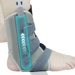 Adjustable X Cross Compression Strap Ankle Brace with Aluminum Splints Ankle Support for Sprain Recovery