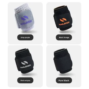 Adult Adjustable Pressure Support Sports Wrist Guard for Volleyball Basketball Weightlifting Badminton with Adjustable Tightness