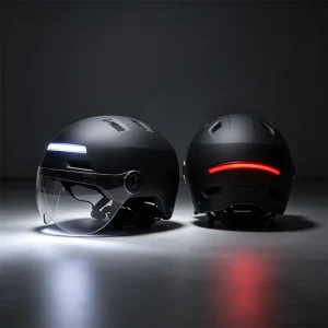 Adult Cycling Helmet Urban Scooter Helmet With LED Rear Light Reflective Strips Durable Ebike Helmet Safety Gear