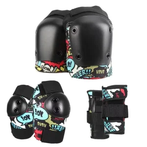 Adult Kids 6 in 1 Sets Skateboard Scooter Knee and Elbow Sport Protective Gear Set