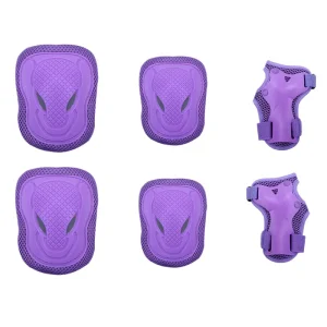 Adult Kids Sports Protective Gear Knee Elbow Wrist Pads for Skating Roller Skates Balance Bike Bull Wolf Pattern Safety Guards