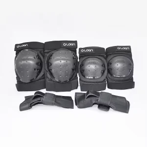 Adult Protective Equipment for Ice Skating Roller Skating Bicycle Riding Wrist Elbow Protection Six in One Set