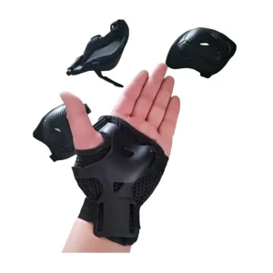 Adult Roller Skating Protective Gear 6 piece Set Protective Clothing for Palm Wrist Elbow Knee