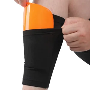 Adult Soccer Shin Pads Calf Compression Sleeve Honeycomb Football Shin Guards Breathable Lightweight Leg Guards Protection