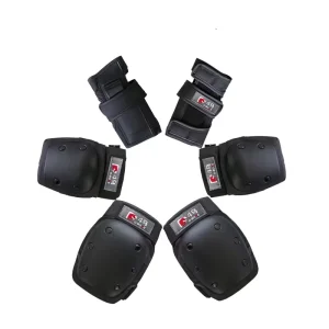 Adult Soft Knee Pads Elbow Pads Wrist Guards Professional Protection Gear Set 6 for Rollerblading Skateboard Skating Scooter