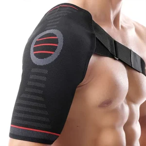 Adult Sports Shoulder Protectors Weightlifting Strength Training Strain Adjustable Compression Fixed Shoulder Strap Brace