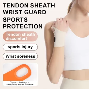 Adult Use Palm Sleeve Brace Stretchy Support Hand Guard Wrist Brace Wristband for Tenosynovitis Hand Protection