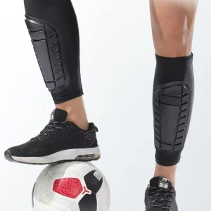 Adult and Teens Soccer Shin Guards with Compression Calf Sleeve Nylon and Cotton Pull On Closure Professional Protection