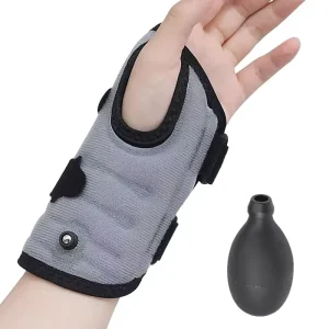 Air Compression Wrist Support Brace Lightweight Inflatable Wrist Stabilizer for Sports Recovery