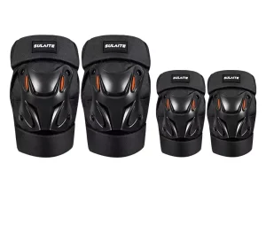 All Season Wide Width Knee Elbow Protectors for Electric Bicycle Motorcycle PP Lightweight Breathable Adjustable Off Road Sports