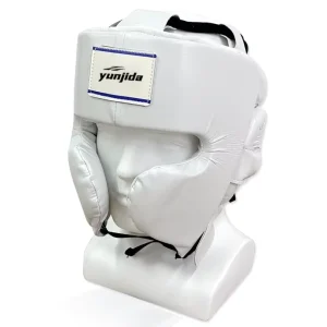 American Custom Boxing Helmet Microfiber Leather Portable Design Full Face Protection Thickened Head Protector