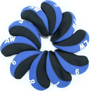 Amrta Factory Direct Multi Color Golf Club Neoprene Iron Head Covers Set 11 PCS Protector Cases High Quality Custom Logo