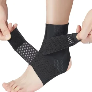 Ankle Brace Adjustable Breathable Compression Support for Men Women Sprained Ankles Wrap Stabilizing Ligaments Protection