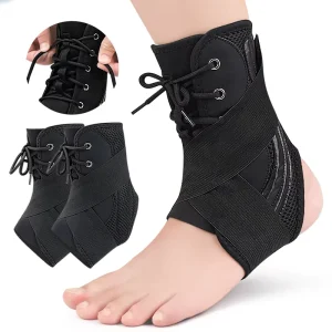 Ankle Brace Metal Support for Men & Women Compression Foot Support for Sprained Ankle Ankle Support for Running Volleyball