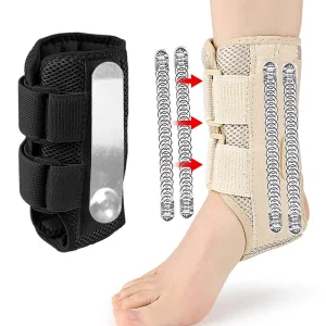 Ankle Brace Stabilizer Compression Support Polyester Adjustable Strap Breathable Sports Protection Wearable in Shoes