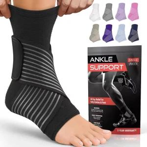 Ankle Brace Women Men Ankle Wrap Sprained Compression Sleeve Plantar Fasciitis Relief Eco Friendly Ankle Support