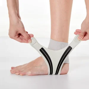 Ankle Brace with Adjustable Neoprene Compression Support for Sports Like Basketball Football and Running