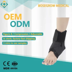 Ankle Brace with Adjustable Straps Ligament Stabilizer Orthopedic Ankle Fracture Fixator Brace