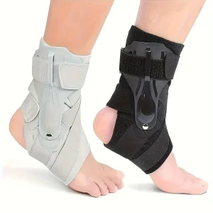 Ankle Brace with Side Stabilizers Adjustable Ankle Support for Sprains Injury Recovery Ankle Guard for Basketball Volleyball