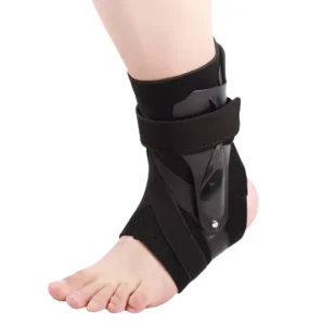 Ankle Brace with Side Stabilizers Adjustable Ankle Support for Sprains Injury Recovery Ankle Guard for Basketball Volleyball