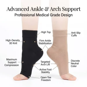 Ankle Compression Sleeve Professional Arch Support Braces for Plantar Fasciitis Pain Relief Recovery Sports Tights