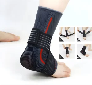 Ankle Compression Sleeve Strong Seam Guard Elasticity Recovery Brace for Sprain Prevention Jogging Basketball Tennis
