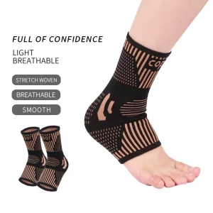 Ankle Compression Sleeve for Men Women Sports Ankle Brace for Running Basketball Ankle Wrap for Injury Prevention