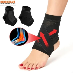 Ankle Guards Ankle Brace Ankle Compression Sleeve with Strap Volleyball Ankle Support Brace Foot Support Brace for Ankle Pain