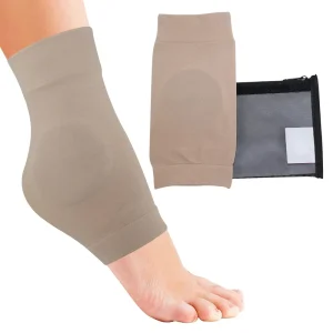 Ankle Malleolar Gel Sleeves Padded Skate Socks Gel Cushion Ankle Bone Protection for Figure Skating Skiing and Boots Wear
