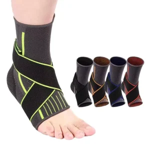 Ankle Support Brace with Compression Strap Breathable Ankle Brace for Sports