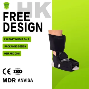 Ankle Support Drop Foot Brace Orthosis Comfort Cushioned Adjustable Wrap Planta Night Splint
