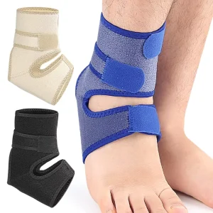 Ankle Support Sleeve Rubber Heel Pad Cushion Compression Elastic Wrap Breathable Sports Protector Running Fitness Basketball