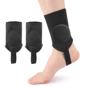 Ankle Support Sleeve Stabilizer Compression Ankle Brace Polyester Cotton Cushion Breathable Soft Ankle Guard for Pain Relief