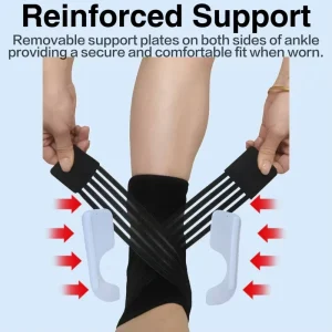 Ankle Support for Sports Breathable Double Splints for Injury Prevention