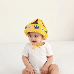 Anti-Collision Baby Helmet, Adjustable Anti-Collision Soft Cute Baby Head Protector for Crawling Walking Baby Safety Helmet