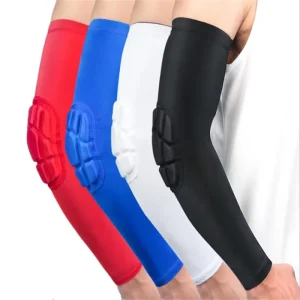 Anti Collision Honey Comb Arm Sleeve Elbow Pads for Sport Protection