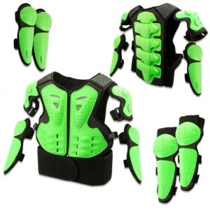 Anti Fall Cycling Kids Children’s Motorcycle Vest Body Armor for Elbow Knee Pads Protection